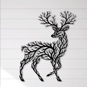 cnc deer jali svg/dxf file