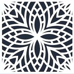 cnc leaf floral jali svg/dxf file