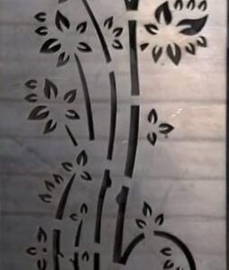 cnc leaf with branch jali svg/dxf file