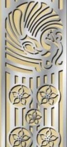 cnc peacock flower jali svg/dxf file