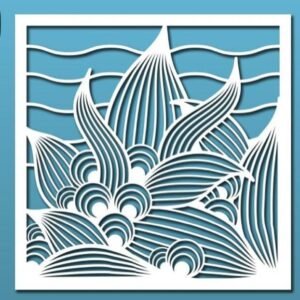 cnc circle curve jali svg/dxf file