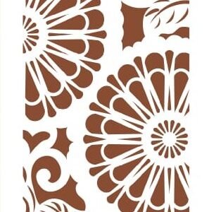 cnc round flower jali svg/dxf file