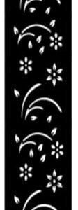 cnc flower with leaf jali svg/dxf file