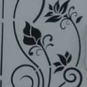 cnc Curl Flower and Leaf Design svg/dxf file