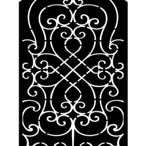 cnc Curl Cutting Entrance Gate Design svg/dxf file