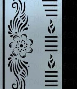 Flower Curl Boxes Gate Jali svg/dxf file