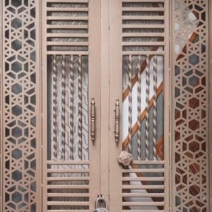 Cnc Hexagon main Door Jali Design dxf/svg file