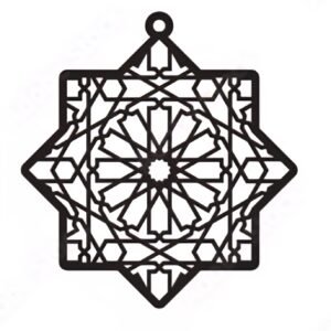 Cnc Islamic Wall Art Design svg/dxf file