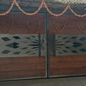 Cnc Flower Cut with Small Circles Gate Design svg/dxf file