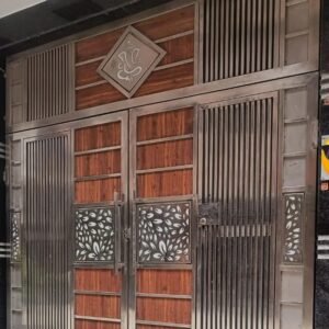 cnc Flower Stencil with Ganesha Gate Design svg/dxf file