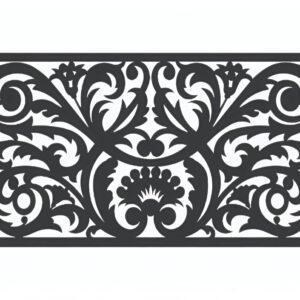 cnc Freehand Grill Design svg/dxf file