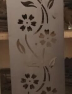 cnc Curl flower with leaf design svg/dxf file