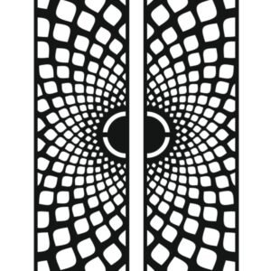 cnc Safety Door Grill Chakra Design svg/dxf file