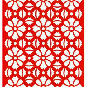 cnc Flower Pattern Grill Design svg/dxf file