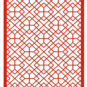 cnc Rhombus Cut Door Grill Design svg/dxf file