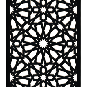 cnc Arabic Shape Grill Cut Design svg/dxf file