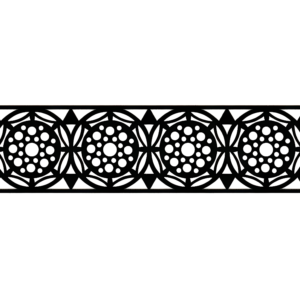 cnc Round Shape Grill Jali Design svg/dxf file