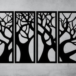 cnc Tree and Branches Wall Art svg/dxf file