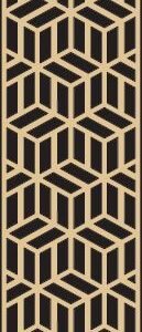 cnc square box plate for gate dxf/svg design