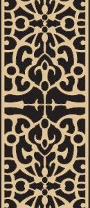 cnc curl plasma plate for gate dxf/svg design