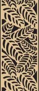 cnc curl leaf partition dxf/svg design