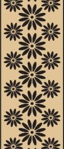 cnc curl flower partition dxf/svg design