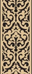 cnc curl jali dxf/svg design