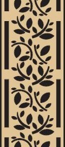 cnc curl leaf jali dxf/svg design