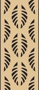 cnc curl leaf jali dxf/svg design