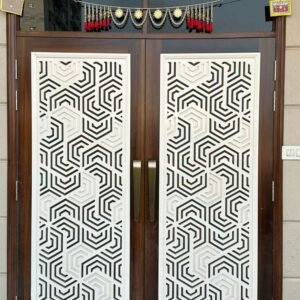 Safety Double Door Jali svg/dxf file