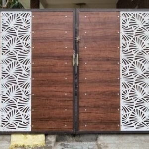 Steel Jali With Wooden Door dxf/svg file