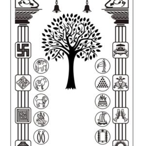 cnc engraving curl jali with tree svg/dxf file