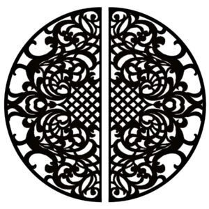 cnc circle curl jali svg/dxf file