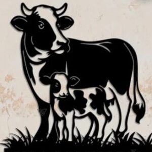 cnc cow jali svg/dxf file