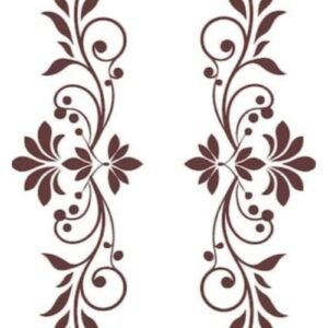 cnc flower with curl jali svg/dxf file