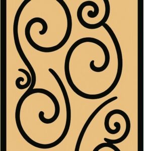 cnc curl jali svg/dxf file
