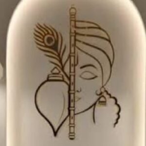 cnc krishna with conch svg/dxf file