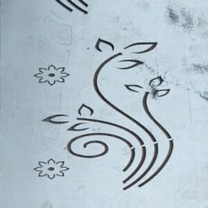 cnc curl with leaf jali svg/dxf file