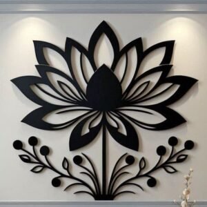 cnc lotus jali svg/dxf file