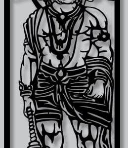 cnc panchmukhi hanuman svg/dxf file