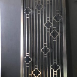 cnc quatrefoil vertical bar jali svg/dxf file