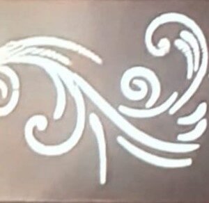 cnc swirling shape jali svg/dxf file