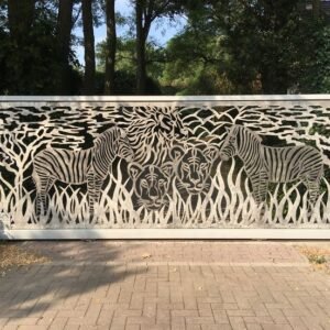 cnc zebra with tiger jali svg/dxf file