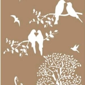 cnc tree with birds svg/dxf file