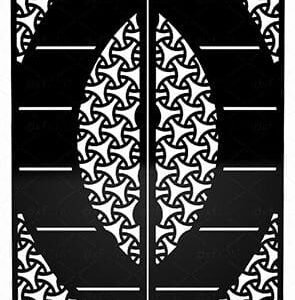 Double Exterior Steel Door dxf/svg file