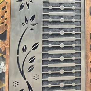 Cnc Curl Flower Door Grill Design svg/dxf file