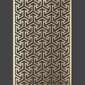 cnc Triangle Hexagonal Pattern Grill Design svg/dxf file