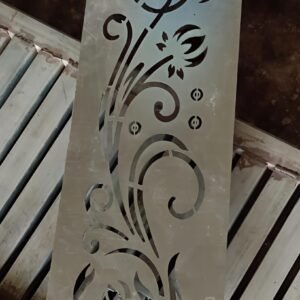 cnc Curve Flower Stencil Design svg/dxf file