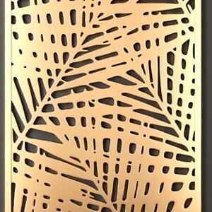 cnc Palm Tree Leaf Grill Design svg/dxf file