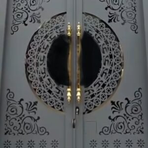 cnc Chakra with Curl Door Grill Design svg/dxf file